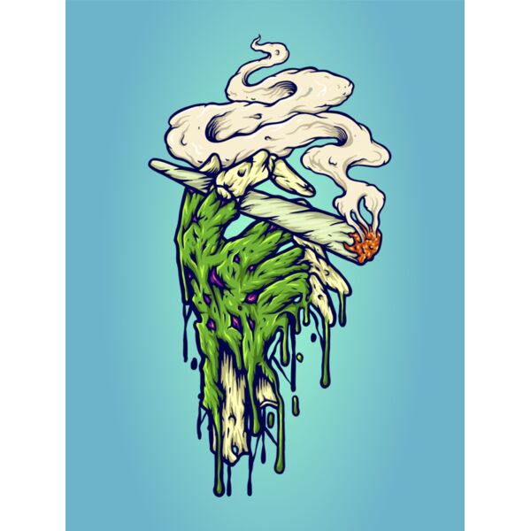 Zombie Hand Weed Smoking Marijuana Thumbnail
