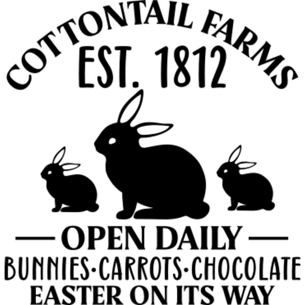 Cottontail farms est  1812 open daily bunnies  carrots  chocolate easter on its way 01 Thumbnail