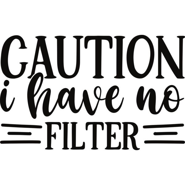 Caution i have no filter Thumbnail