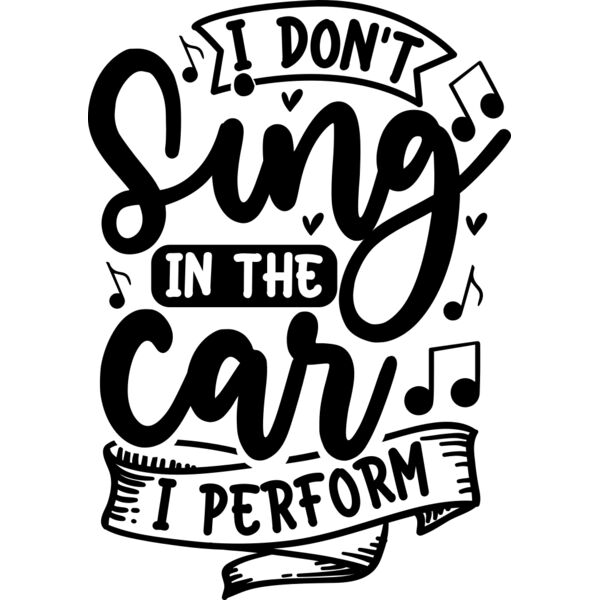 i don t sing in the car i perform Thumbnail