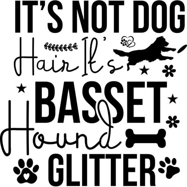 It s Not Dog Hair It s Basset Hound Glitter Thumbnail