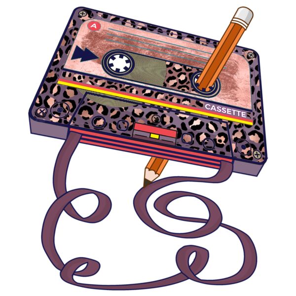 A220524 04 80S Cassette Tape Pencil Throwback Music Thumbnail