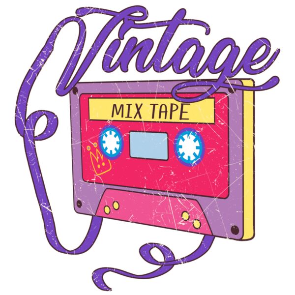 A220524 20 Vintage Mixtape Cassette Retro Png Thumbnail