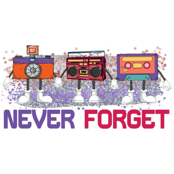 A220524 10 Never Forget Tape Cassette Floppy Disk Thumbnail