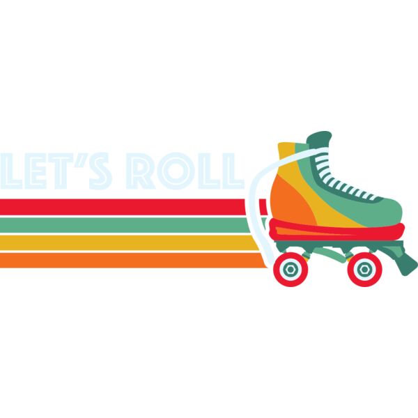 H210805 26 Lets Roll Skating Skater Vintage 70s 80s Thumbnail