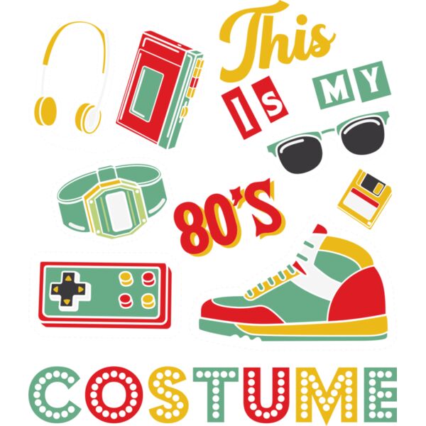 H210805 24 This Is My 80s Costume 1980s Style Thumbnail