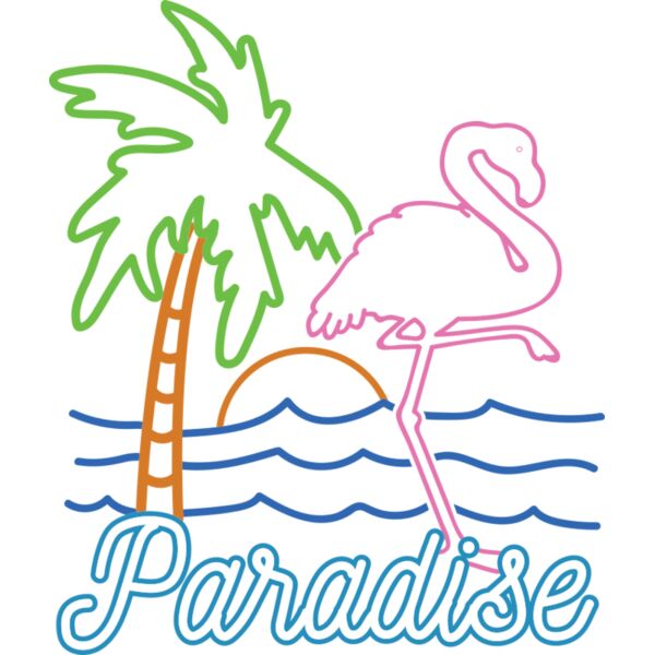 H210805 17 Flamingo Paradise Vintage 80s Thumbnail