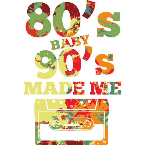 H210805 29 80s Baby 90s Made Me Cassette Retro Thumbnail