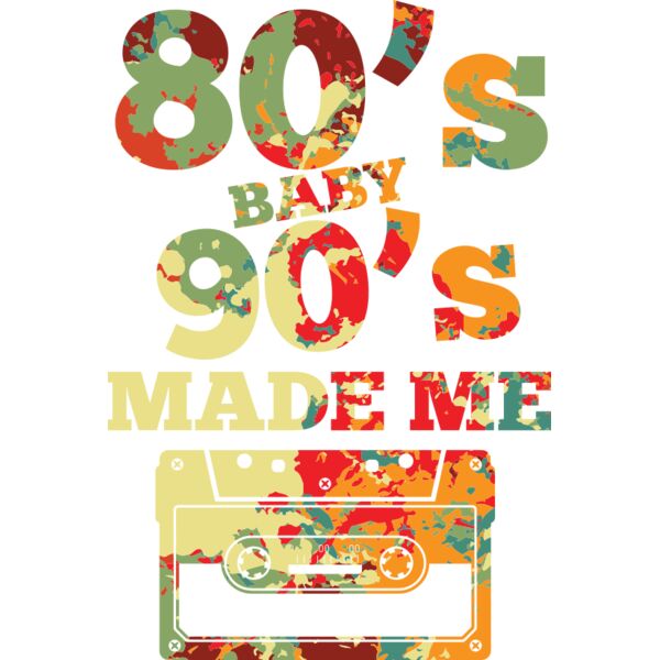 H210805 29 80s Baby 90s Made Me Cassette Retro Thumbnail