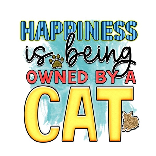 Rms0112 11 happiness is being owned by a cat Thumbnail